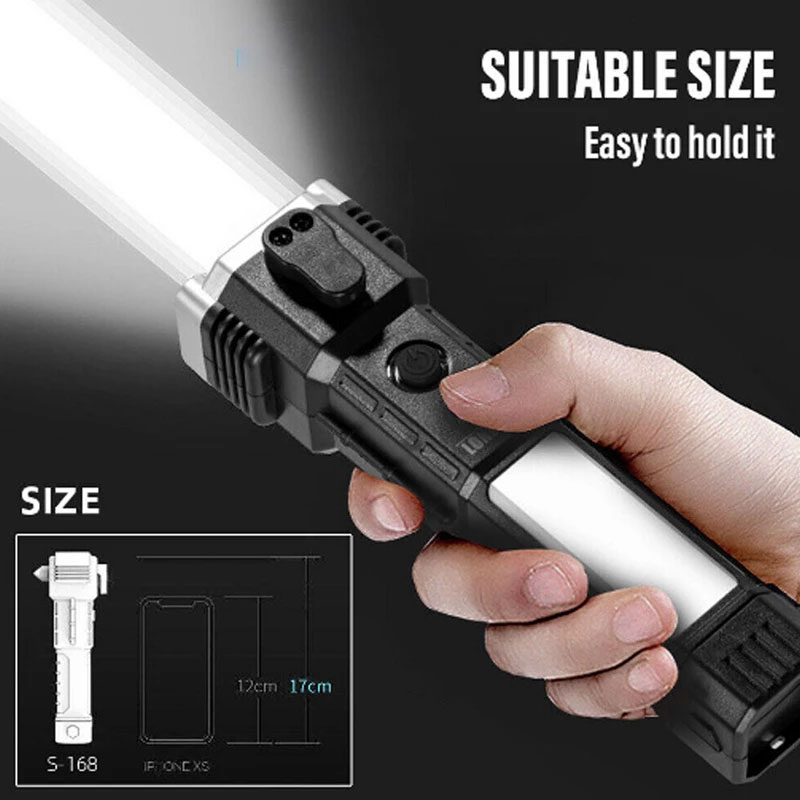 چراغ قوه دستی مدل 8 کاره led torch